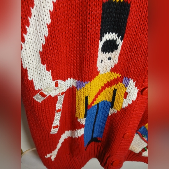 Radishes‎ & Roses Festive Red Cardigan - Picture 9 of 15